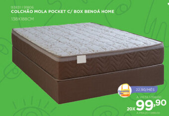 Benoit Colchao Mola Pocket c/ Box Benoa Home oferta