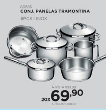 Benoit Conj. Panelas Tramontina 6pcs Inox oferta