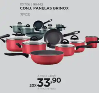 Benoit Conj. Panelas Brinox 7pcs oferta