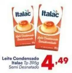 Barracão Supermercado Leite Condensado Italac Tp 395g Semi Desnatado oferta