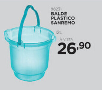 Balde Plastico Sanremo 12L