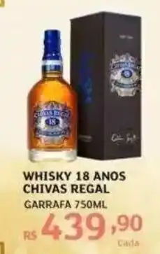 Assaí Atacadista WHISKY 18 ANOS CHIVAS REGAL GARRAFA 750ML oferta