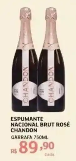 Assaí Atacadista ESPUMANTE NACIONAL BRUT ROSÉ CHANDON GARRAFA 750ML oferta