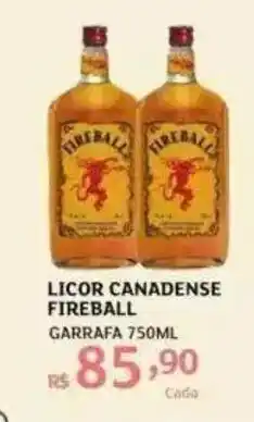 Assaí Atacadista LICOR CANADENSE FIREBALL GARRAFA 750ML oferta