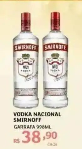 Assaí Atacadista VODKA NACIONAL SMIRNOFF GARRAFA 998ML oferta