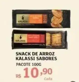 Assaí Atacadista SNACK DE ARROZ KALASSI SABORES PACOTE 100G oferta