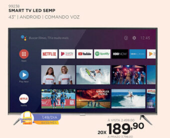 Benoit Smart TV LED Semp 43" oferta