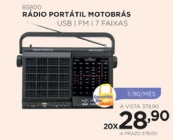 Benoit Radio Portatil Motobras oferta