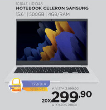 Notebook Celeron Samsung 15.6"