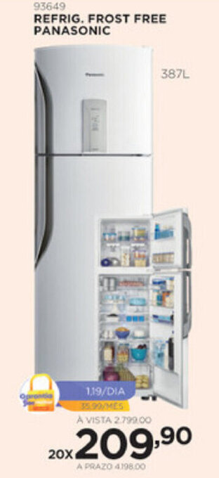 Benoit Refrig. Frost Free Panasonic oferta
