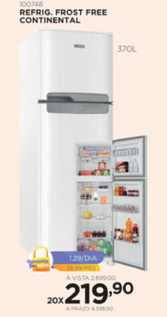 Benoit Refrig. Frost Free Cintinental 370L oferta