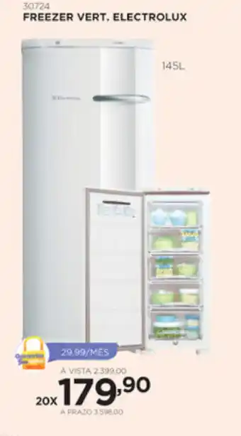 Benoit Freezer Vert. Electrolux 145L oferta