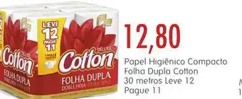 Epa Papel Higiênico Compacto Folha Dupla Cotton Leve 12 Pague 11 oferta