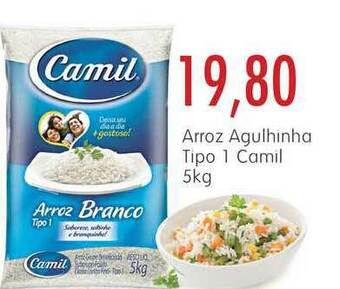 Epa Arroz Agulhinha Tipo 1 Camil 5kg oferta