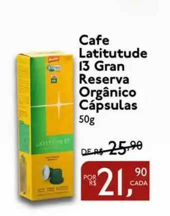 Perini Cafe Latitutude I3 Gran Reserva Orgânico Cápsulas 50g oferta