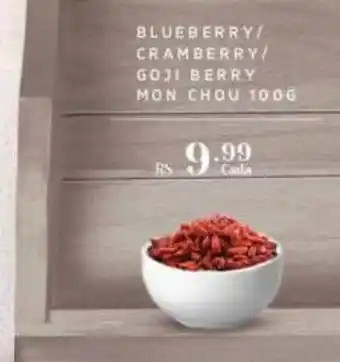 Empório Bahamas Blueberry Cramberry Goji Berry Mon Chou 100g oferta