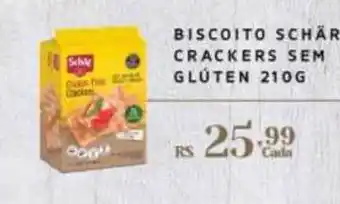 Empório Bahamas Biscoito Schär Crackers Sem Glúten 210g oferta