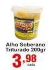 Rossi Supermercado Alho Soberano Triturado 200g oferta