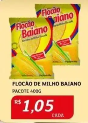 Assaí Atacadista FLOCÃO DE MILHO BAIANO PACOTE 400G oferta