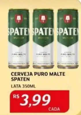 CERVEJA PURO MALTE SPATEN LATA 350ML