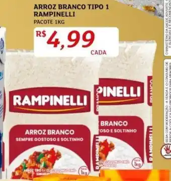 ARROZ BRANCO TIPO 1 RAMPINELLI PACOTE 1KG