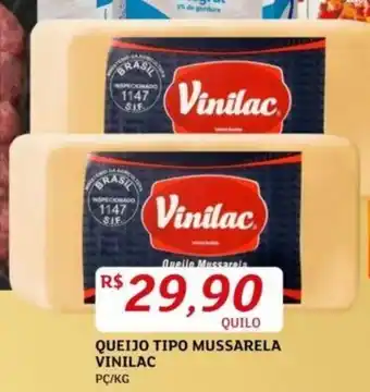 Assaí Atacadista QUEIJO TIPO MUSSARELA VINILAC PC/KG oferta