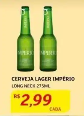 Assaí Atacadista CERVEJA LAGER IMPÉRIO LONG NECK 275ML oferta