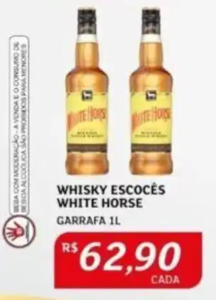 Assaí Atacadista WHISKY ESCOCÊS WHITE HORSE GARRAFA IL oferta