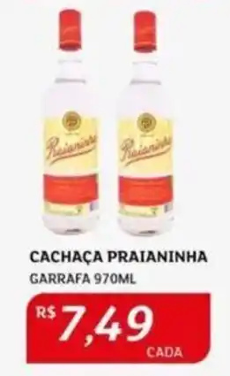 Assaí Atacadista CACHAÇA PRAIANINHA GARRAFA 970ML oferta