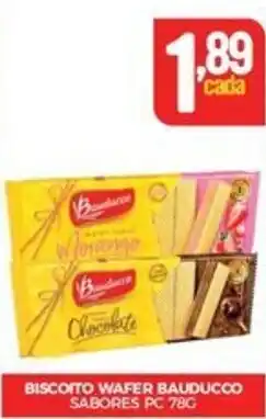 Fort Atacadista BISCOITO WAFER BAUDUCCO SABORES PC 78G oferta
