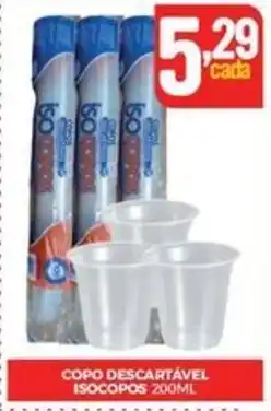 Fort Atacadista COPO DESCARTÁVEL ISOCOPOS 200ML oferta
