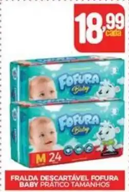 FRALDA DESCARTÁVEL FOFURA BABY PRÁTICO TAMANHOS