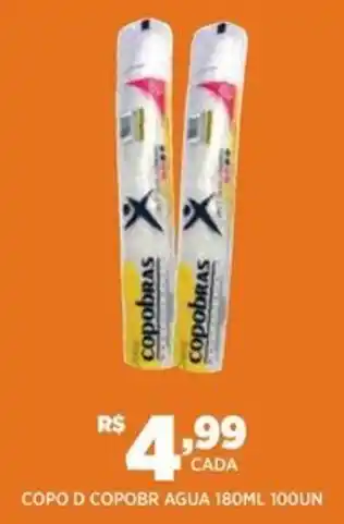 DB Supermercados COPO D COPOBR AGUA 180ML 1OOUN oferta