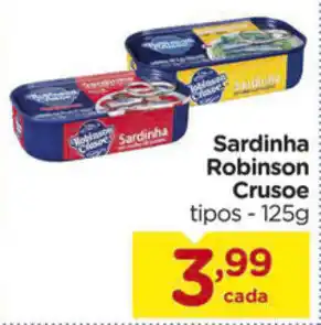 Carrefour Sardinha Robinson Crusoe 125g oferta