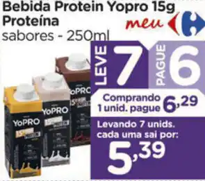 Carrefour Bebida Protein Yopro 15g Poteina 250ml oferta