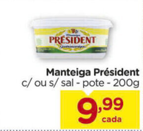 Carrefour Manteiga President 200g oferta