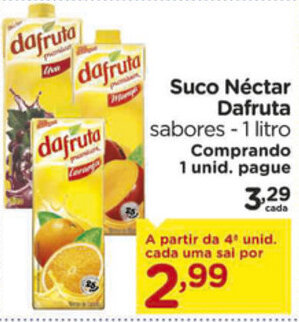Carrefour Suco Nectar Dafruta 1L oferta