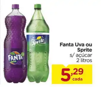 Carrefour Fanta Uva ou Sprite 2L oferta