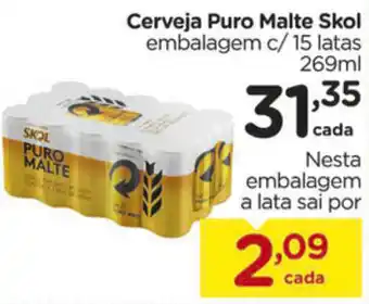 Carrefour Cerveja Puro Mlate Skol 269ml oferta