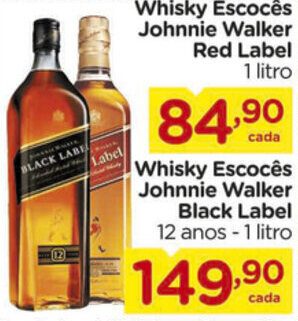 Carrefour Whisky Escoces Johnnie Walker Red Label 1L oferta