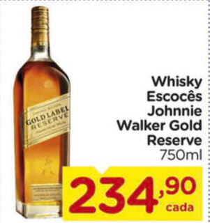 Carrefour Whisky Escoces Johnnie Walker Gold Reserve 750ml oferta