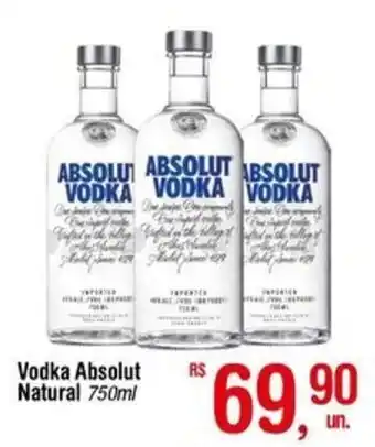 Vodka Absolut Natural 750ml
