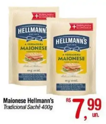 Fort Atacadista Maionese Hellmann's Tradicional Sachê 400g oferta