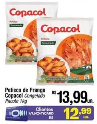 Fort Atacadista Petisco de Frango Copacol Congelado Pacote 1kg oferta