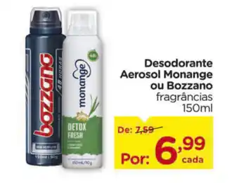 Carrefour Desodorante Aerosol Monange ou Bozzano 150ml oferta