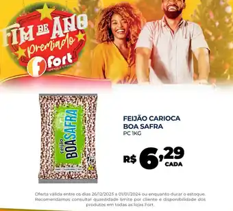 Fort Atacadista FEIJÃO CARIOCA BOA SAFRA PC 1KG oferta