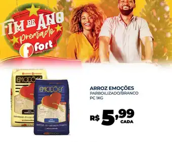 Fort Atacadista ARROZ EMOÇÕES PARBOILIZADO/BRANCO oferta