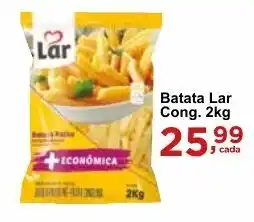 Rossi Supermercado Batata Lar Cong. 2kg oferta