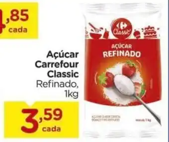 Carrefour Açúcar Carrefour Classic Refinado, 1kg oferta