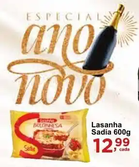Rossi Supermercado Lasanha Sadia 600g oferta